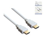 HDMI cable 19-pin A male to A male, High Speed, 2m, white